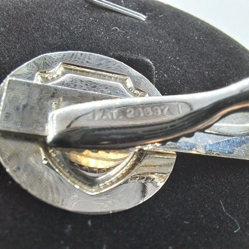Vintage Antique Pennsylvania Turnpike Money Clip Tie Clip Enamel Collectible